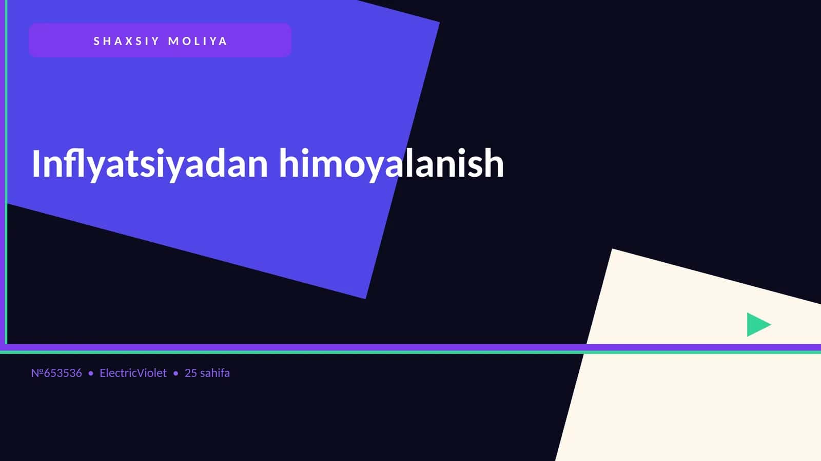 Inflyatsiyadan himoyalanish 1