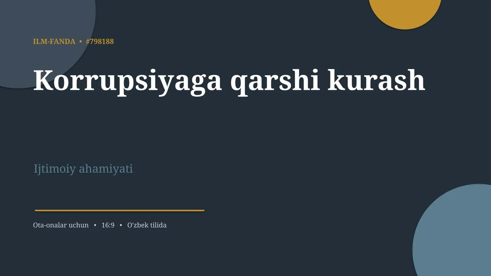 Korrupsiyaga qarshi kurash 1