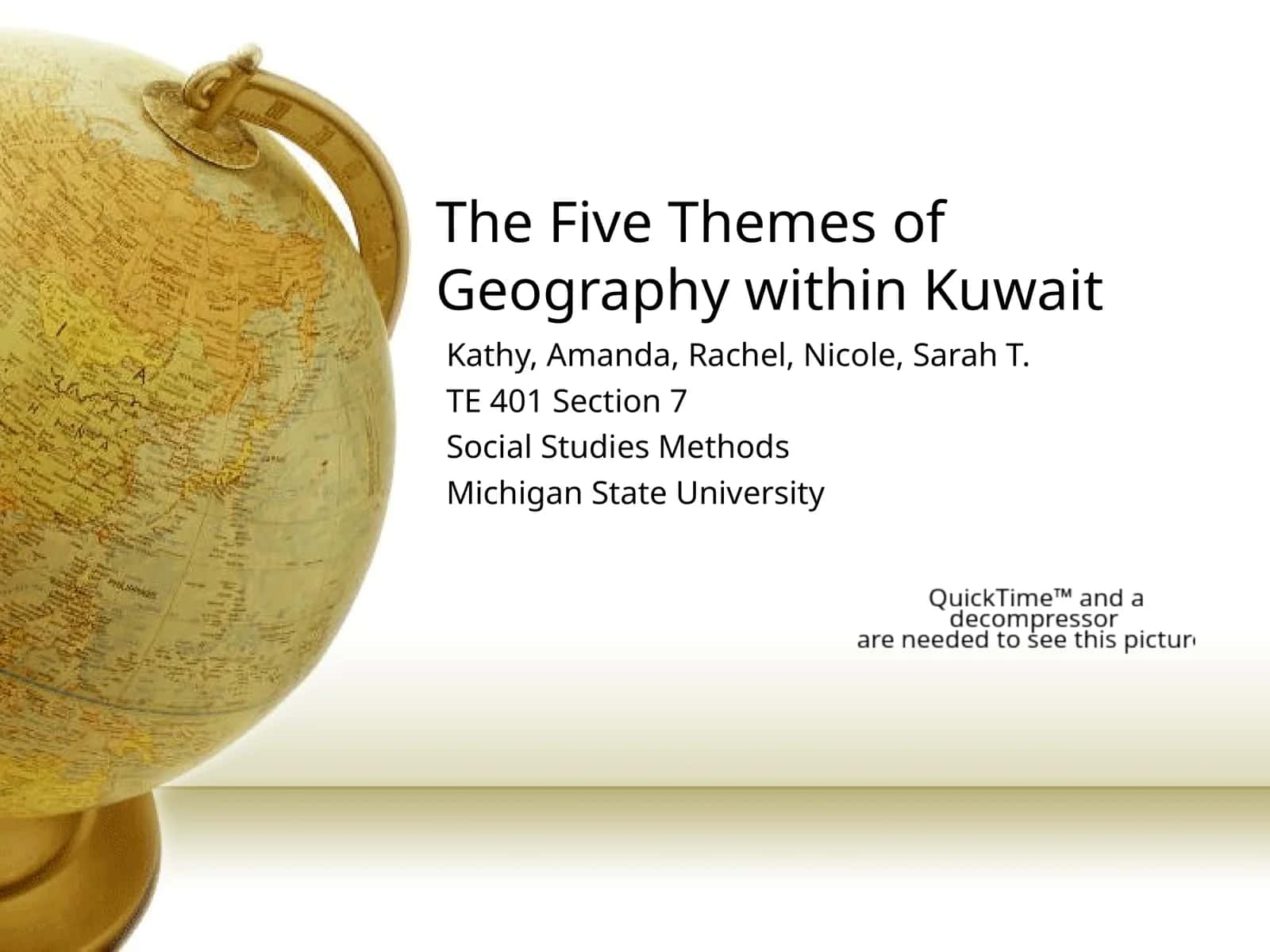 The Five Themes of Geography within Kuwait 1