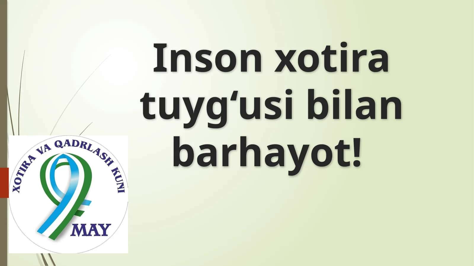 Inson xotira  tuyg‘un sivilanbar hayot 1