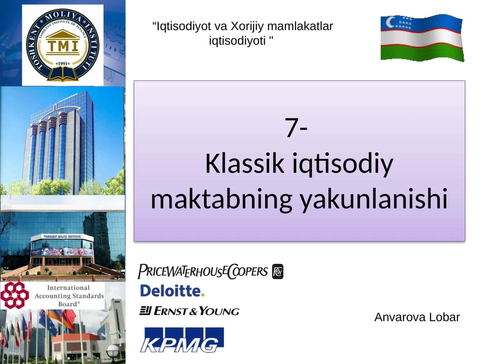 7-Klassik iqtisodiy maktabning yakunlanishi 1