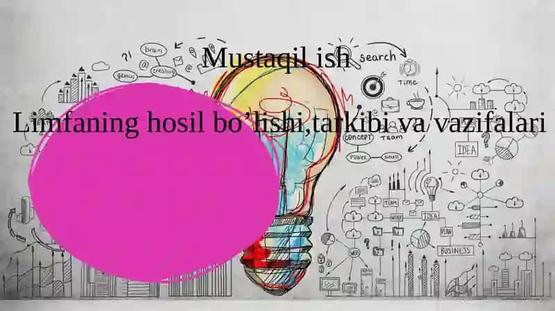 Limfaning hosil bo'lishi, tarkibi va vazifalari