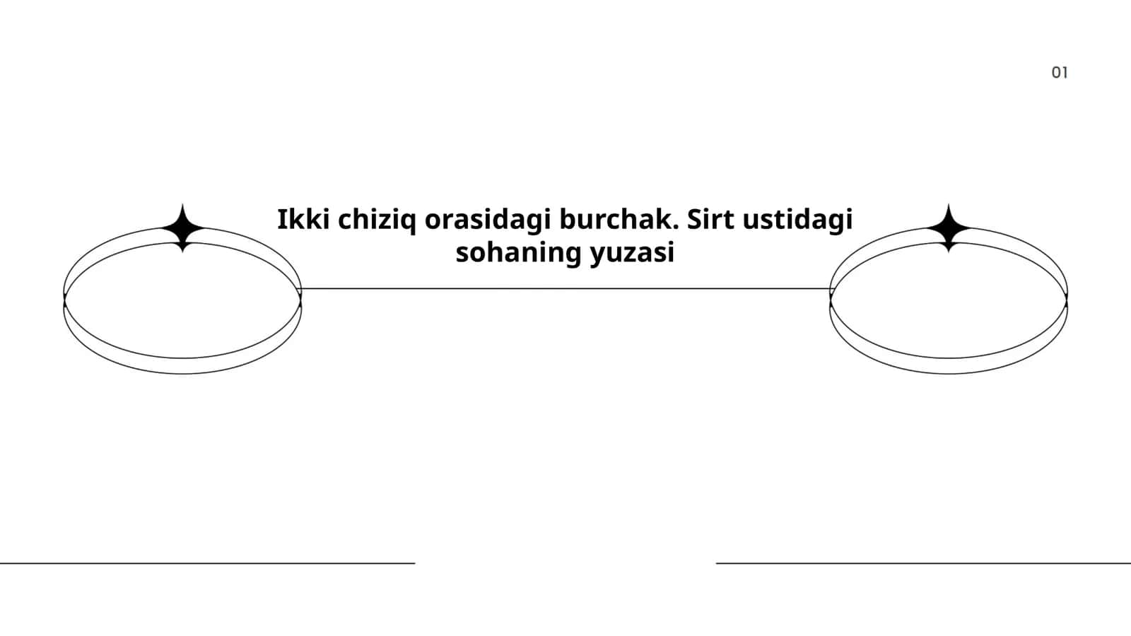 Ikki chiziq orasidagi burchak 1