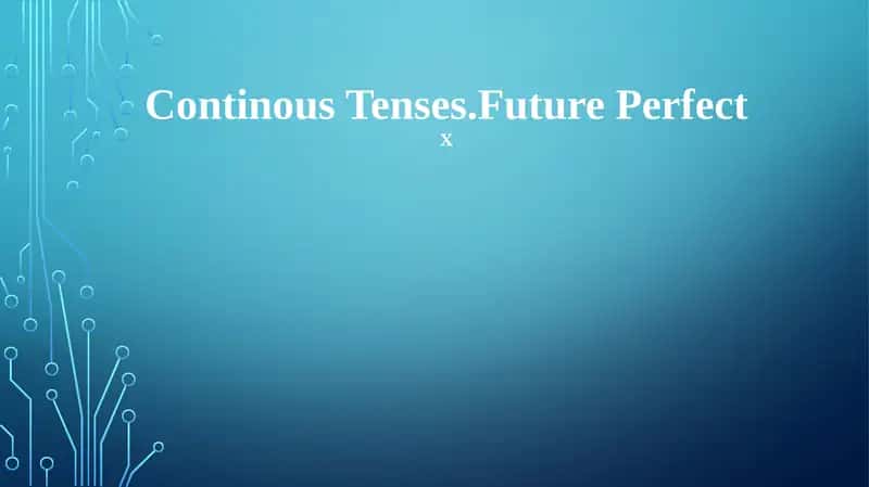 Future Perfect 1