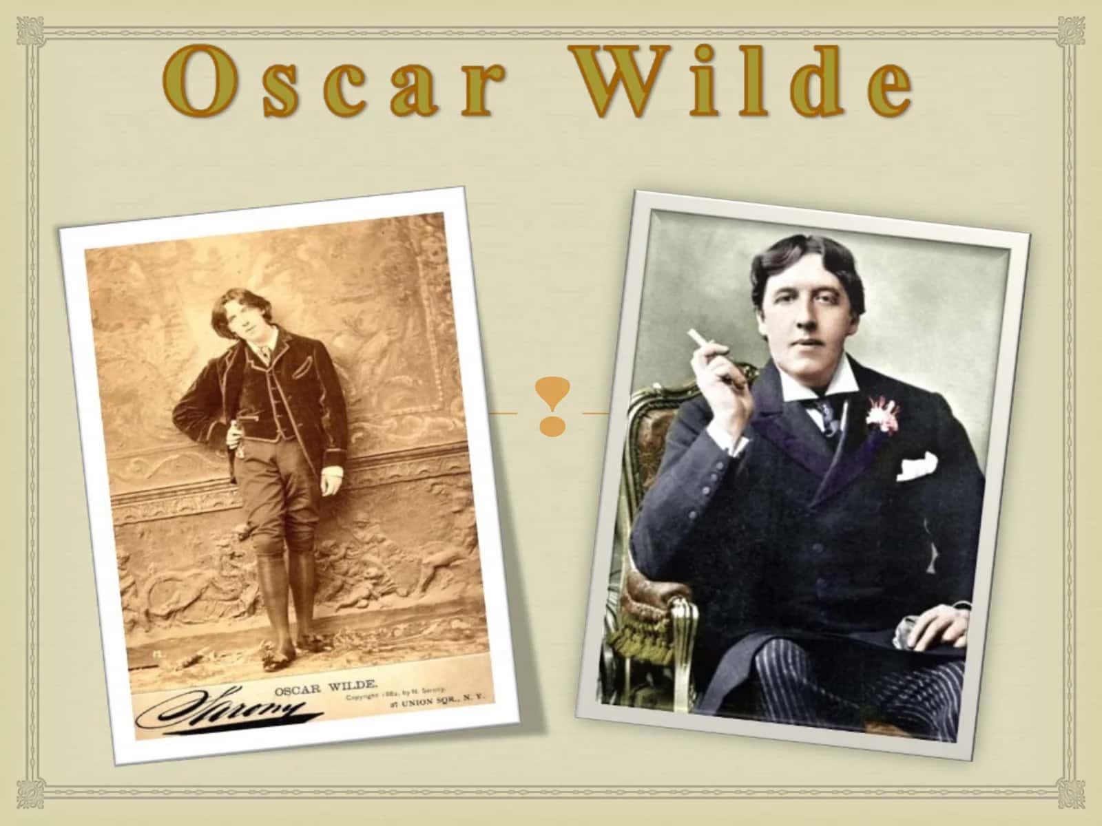 Oscar Fingal O’Flahertie Wills Wilde 1