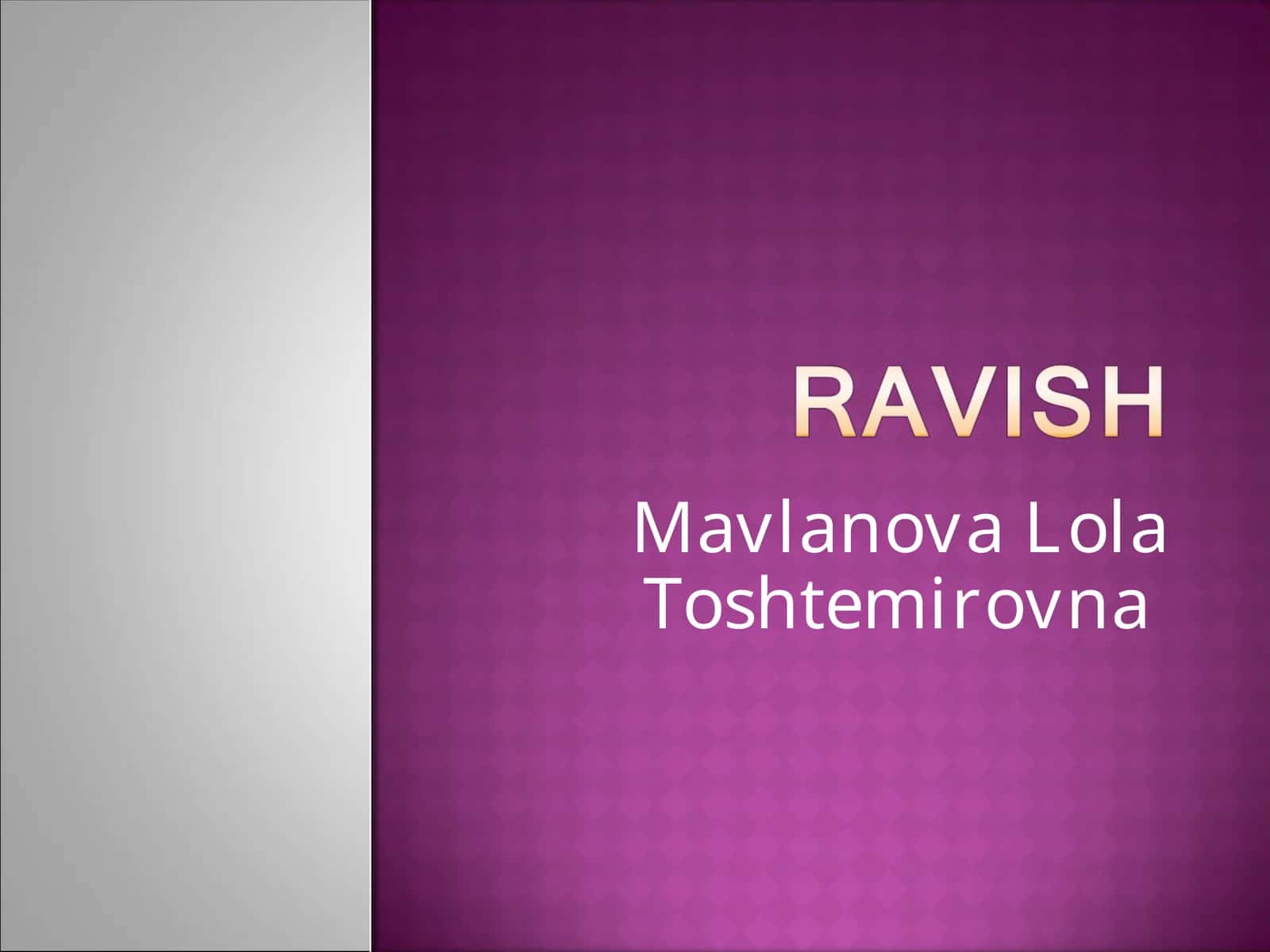 Ravish yasovchi 1
