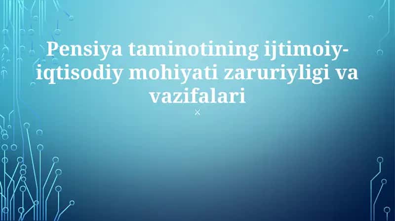 Pension Ta'minoti Zaruriyati 1
