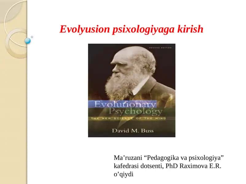 Evolyusionpsixologiyaga kirish 1