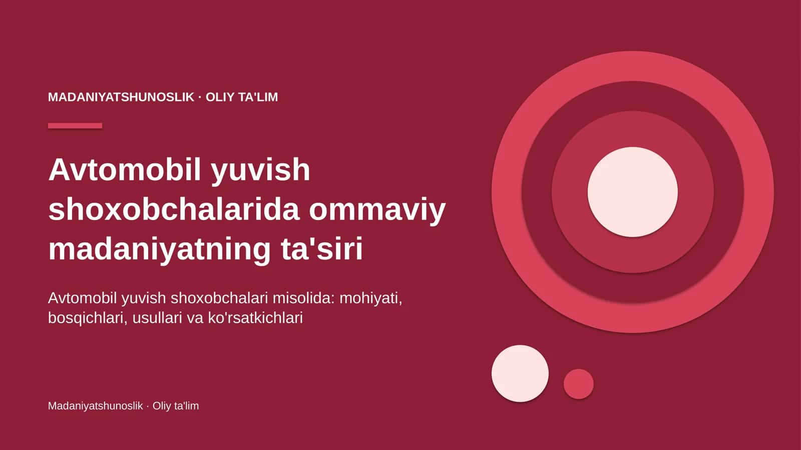 Avtomobil yuvish shoxobchalarida ommaviy madaniyatning ta'siri 1