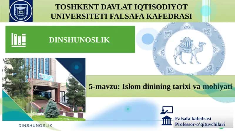 Islomdinining Tarixi va Mohiyati 1