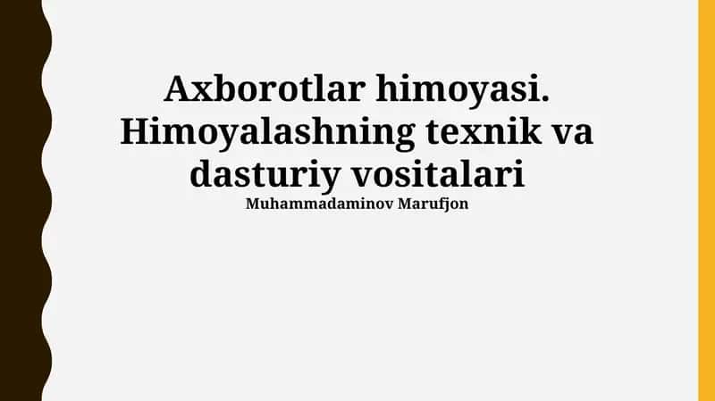 Antivirus dasturlari va ularning turlari 1