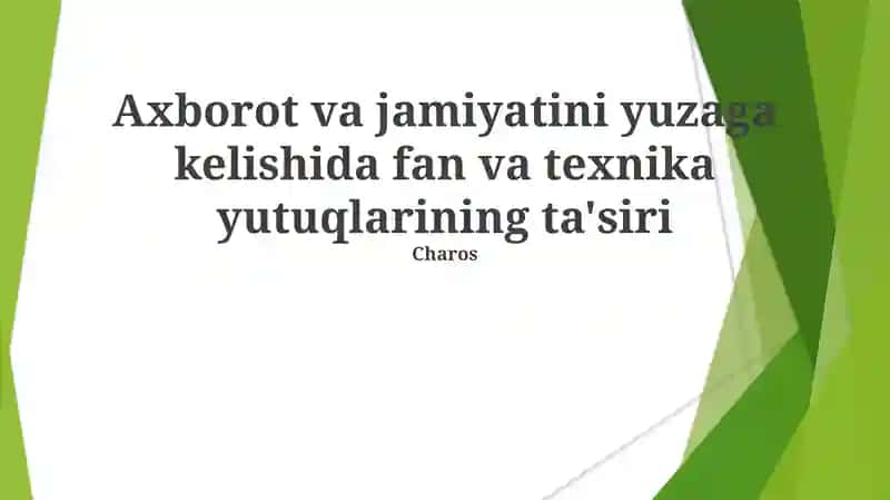 Internet va global tarmoqlarning yuksalishi