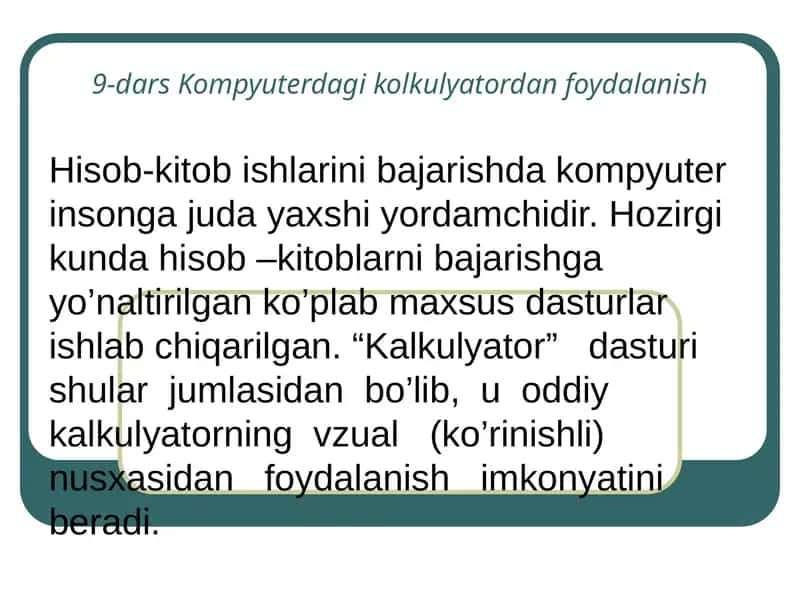 Kalkulyator 1