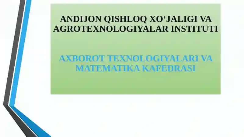 OLIY MATEMATIKA
