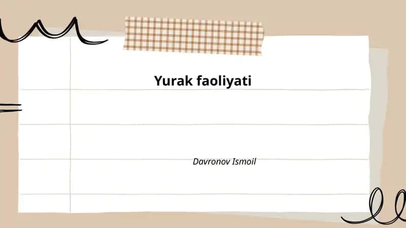 Yurak faoliyati 1