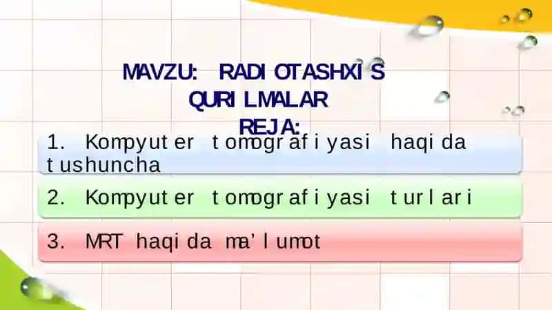 KT anʼanaviy rentgenografiya