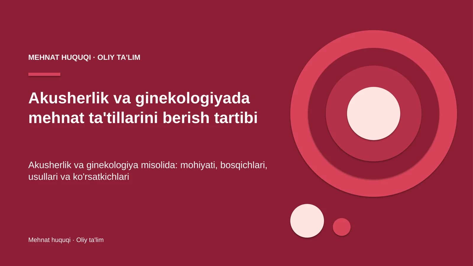 akusherlik va ginekologiyada mehnat ta'tillarini berish tartibi 3364 1