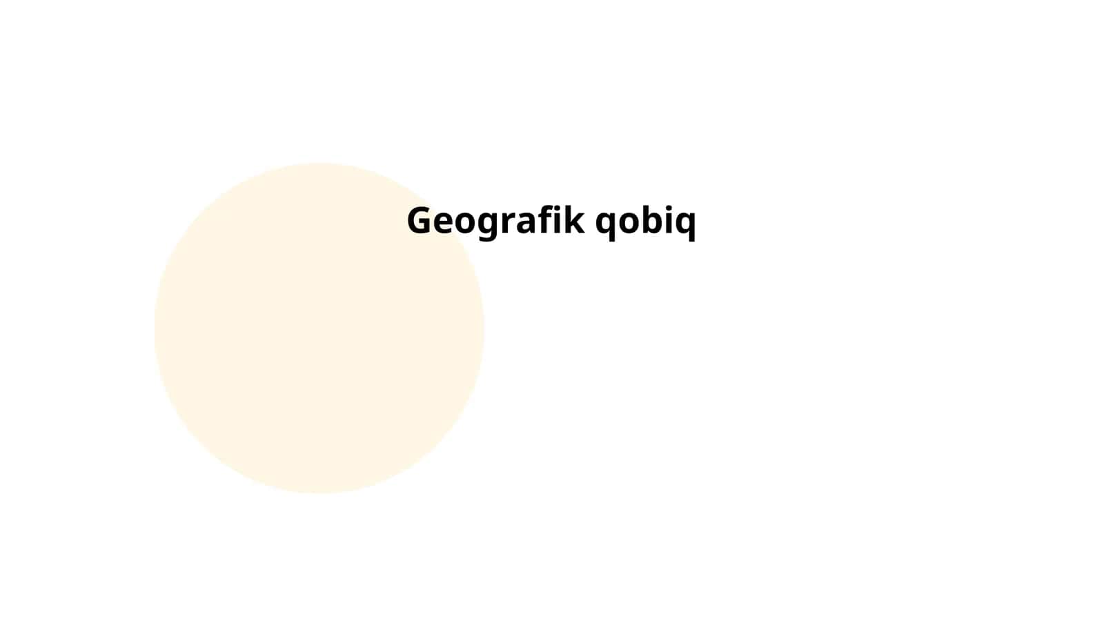 Geografik qobiq 1