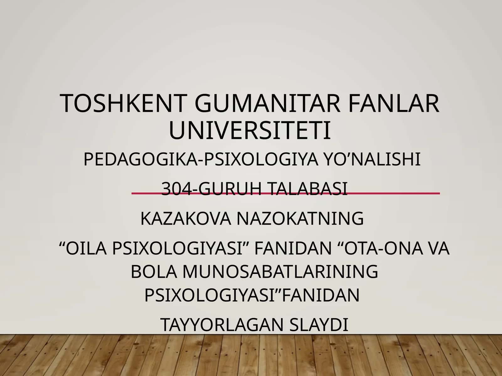 PEDAGOGIKA-PSIXOLOGIYA YO’NALISHI 1