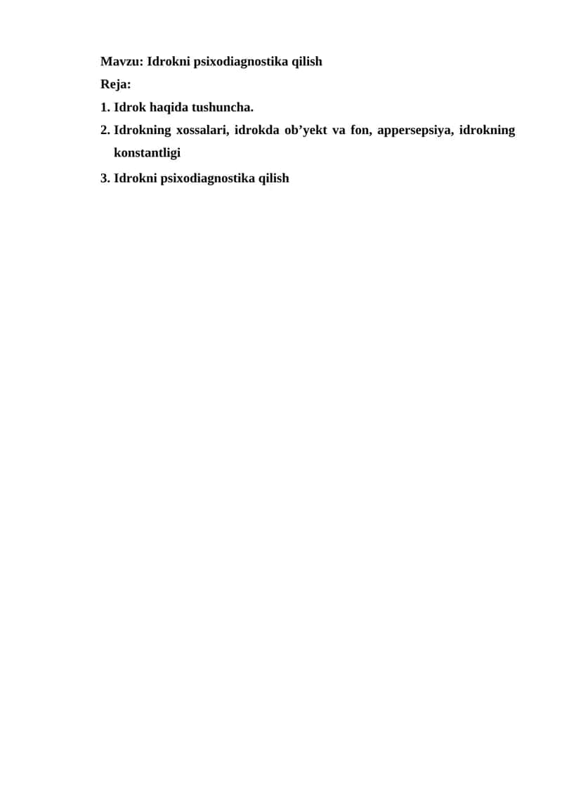 Idrokni psixodiagnostika qilish 1