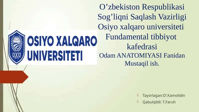 Miyachao‘zaklarivaularningklinikahamiyati 1