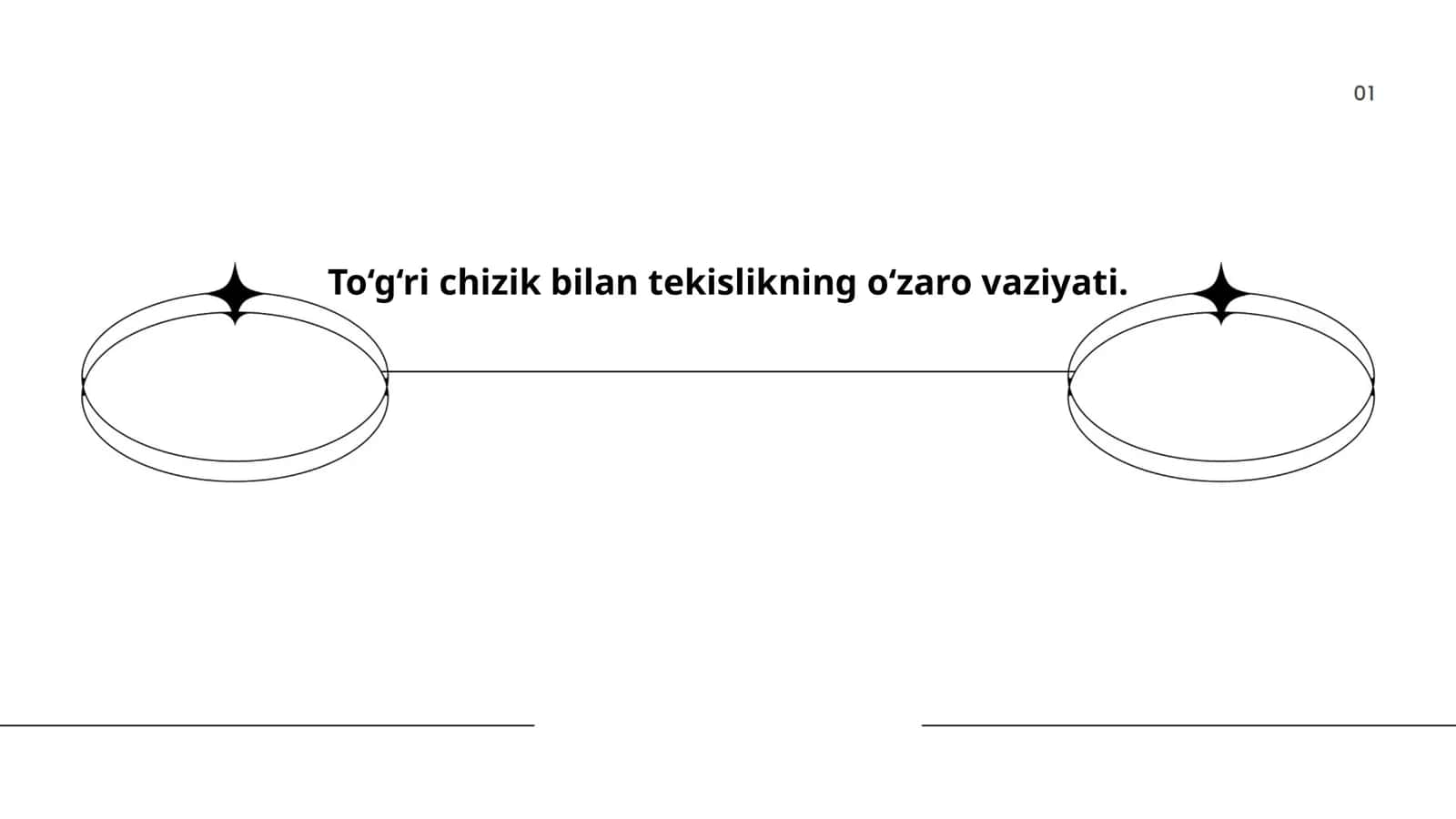 To‘g‘ri chiziq va tekislikning parallel holati 1