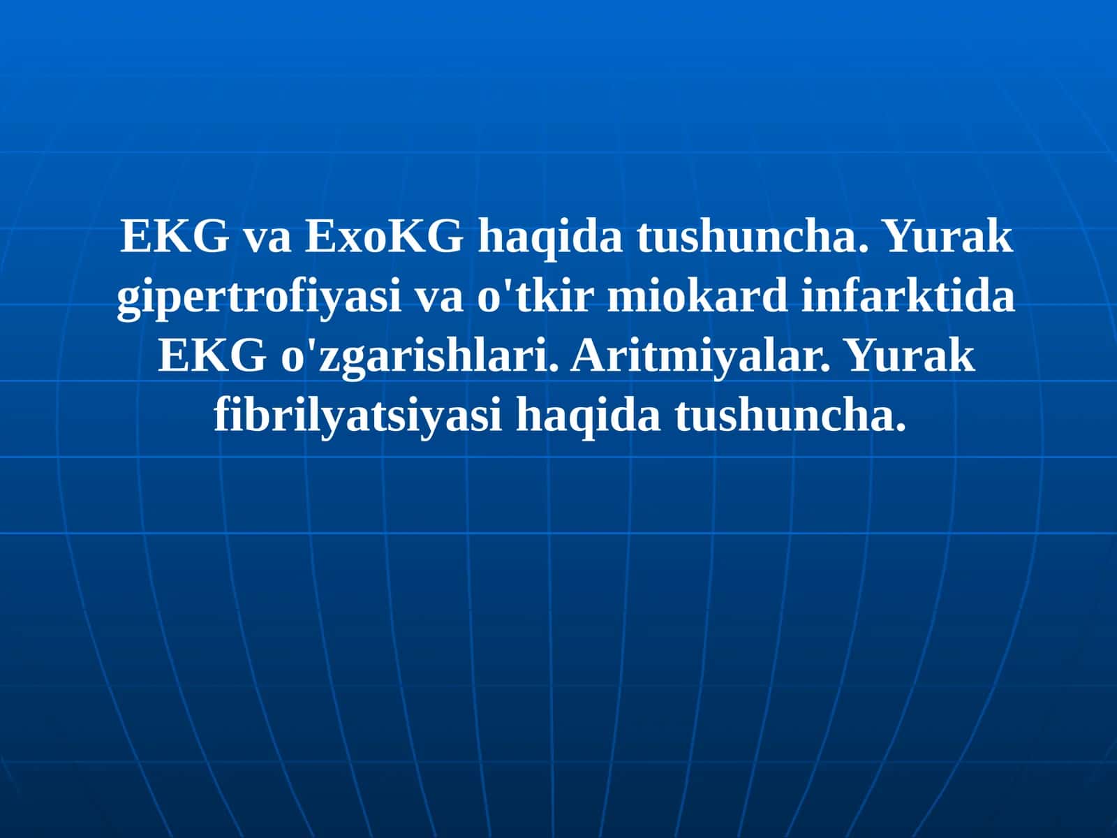 EKG va ExoKG haqida tushuncha 1