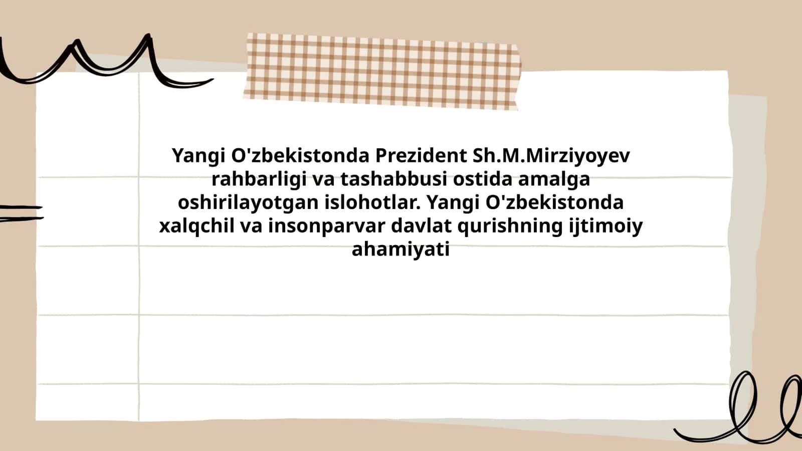 Yangi O'zbekistonda 1