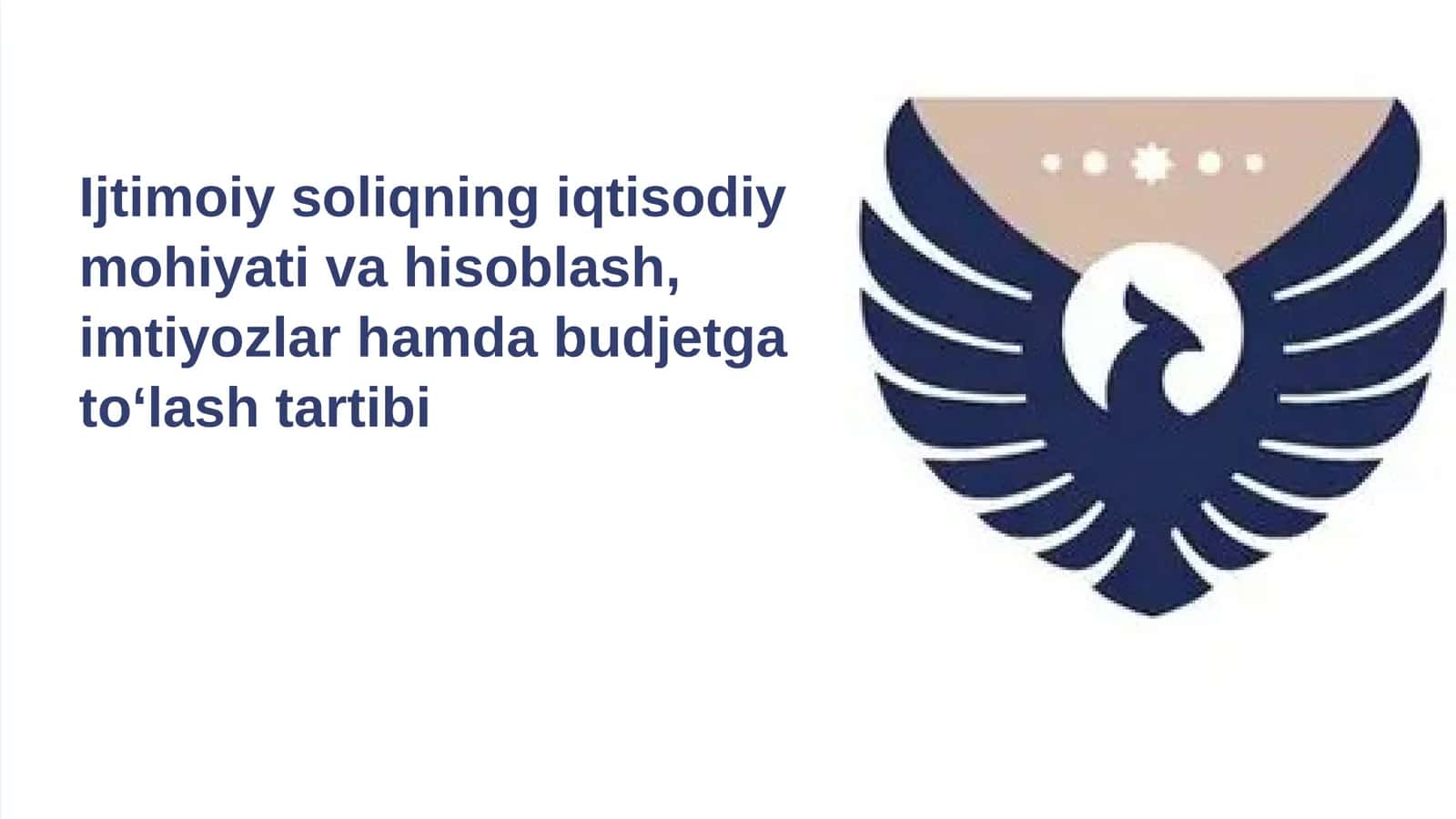 Ijtimoiy soliqning iqtisodiy mohiyati 1
