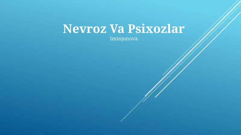 Nevroz Va Psixozlar 1