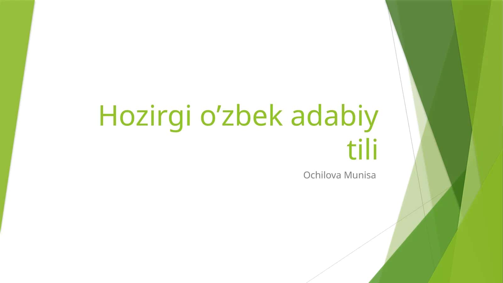 Ot so’z turkumiga oid misollar ustida ishlash 1