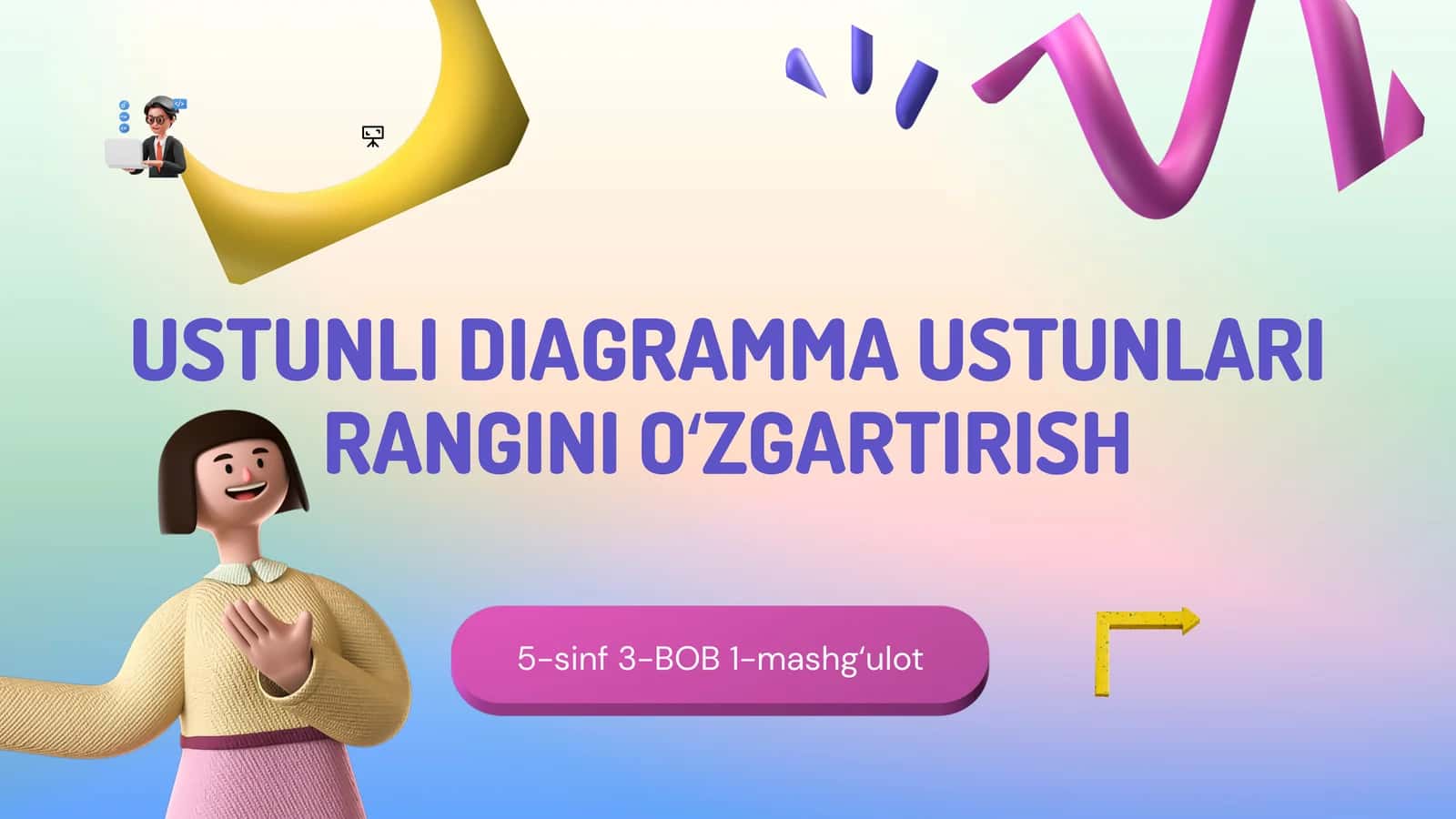 USTUNLI DIAGRAMMA USTUNLARI RANGINI OʻZGARTIRISH 1
