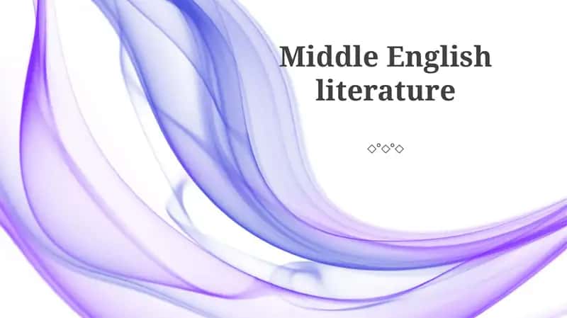 Middle English Literature 1