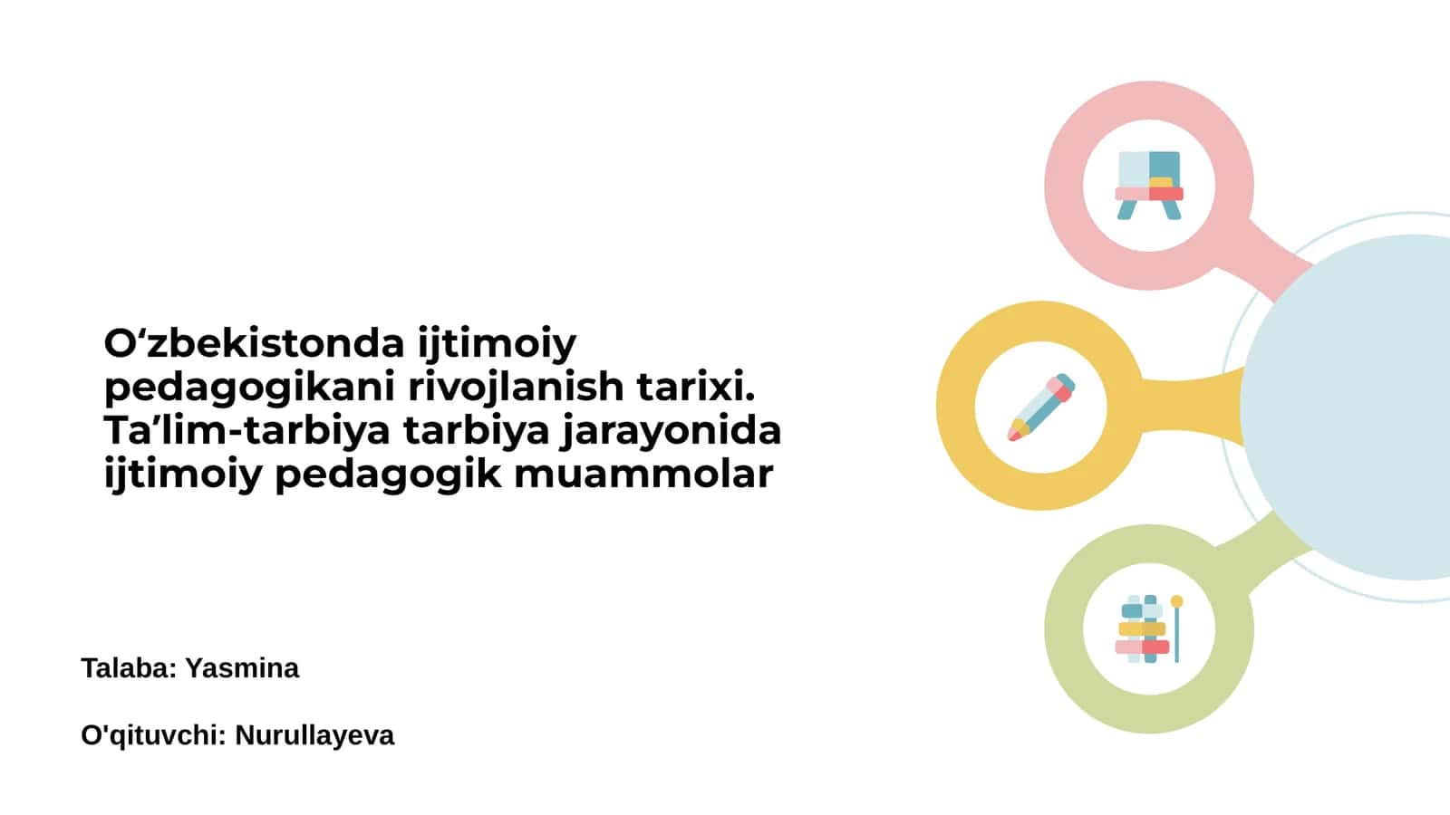 Oʻzbekistonda ijtimoiy pedagogikani rivojlanish tarixi 1