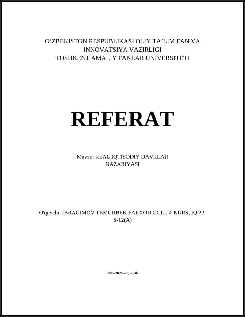 REAL IQTISODIY DAVRLAR 1