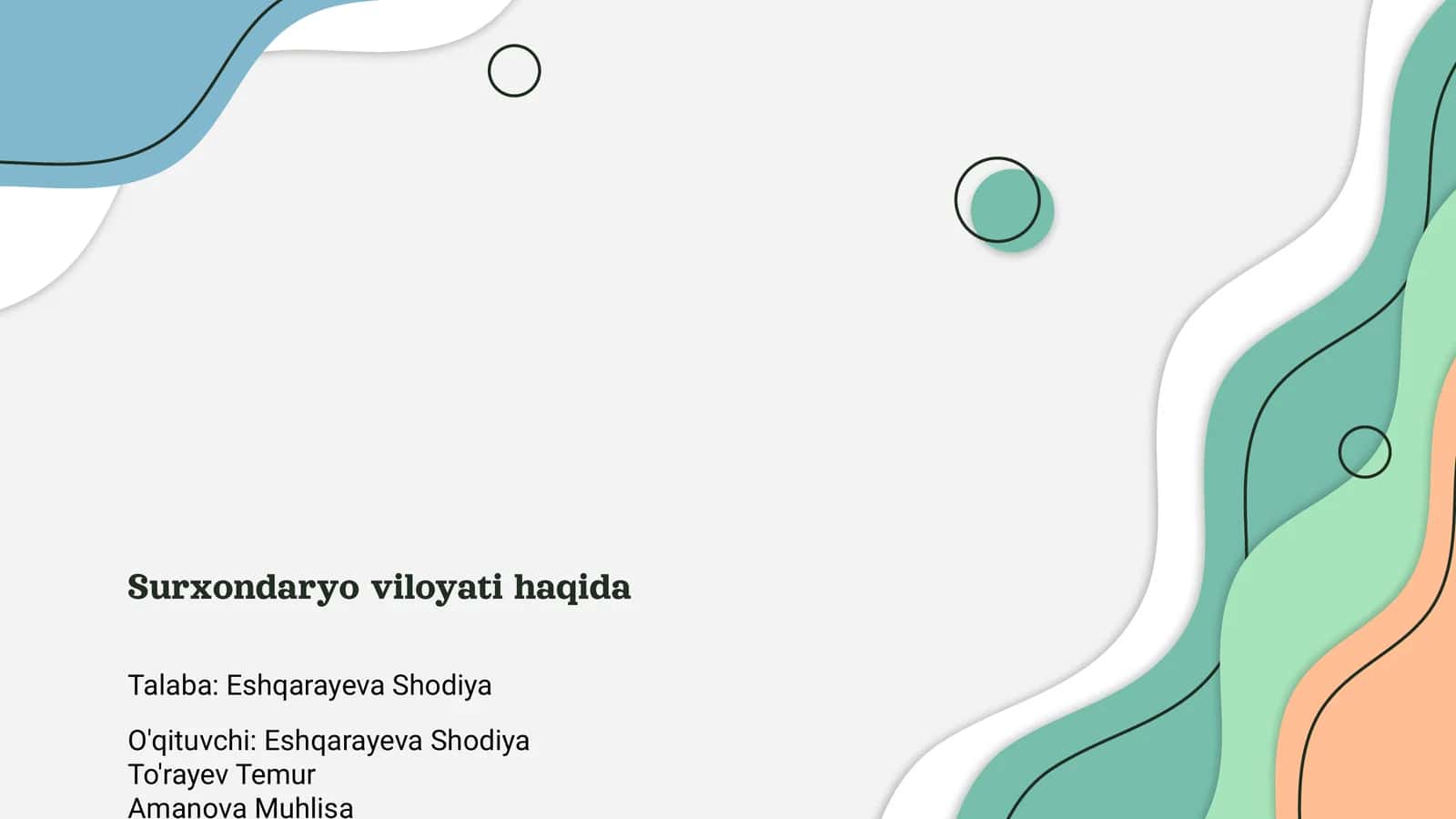 Surxondaryo viloyati haqida 1