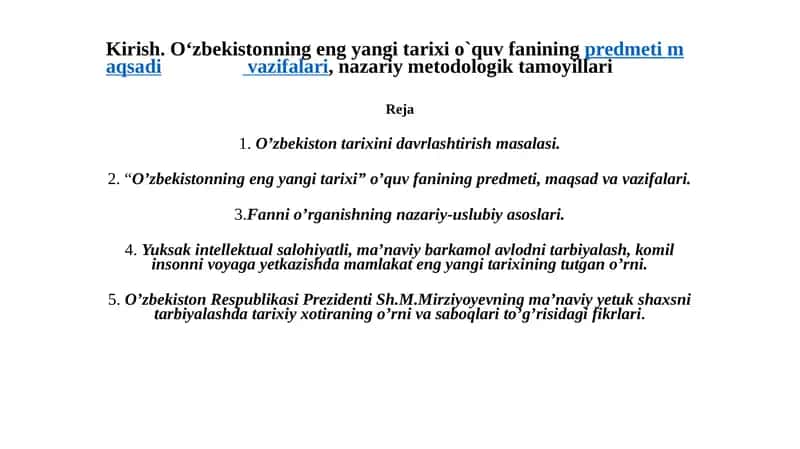 O‘zbekistonning eng yaxshi tarixi 1