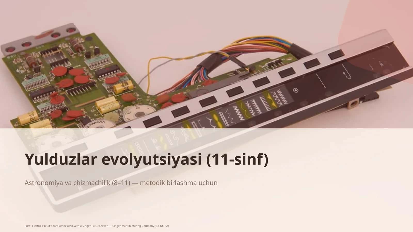 Yulduzlar evolyutsiyasi (11-sinf) 1