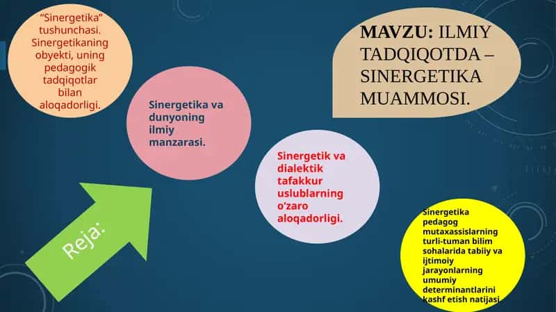 Sinergetika va dunyoning ilmiy manzarasi 1