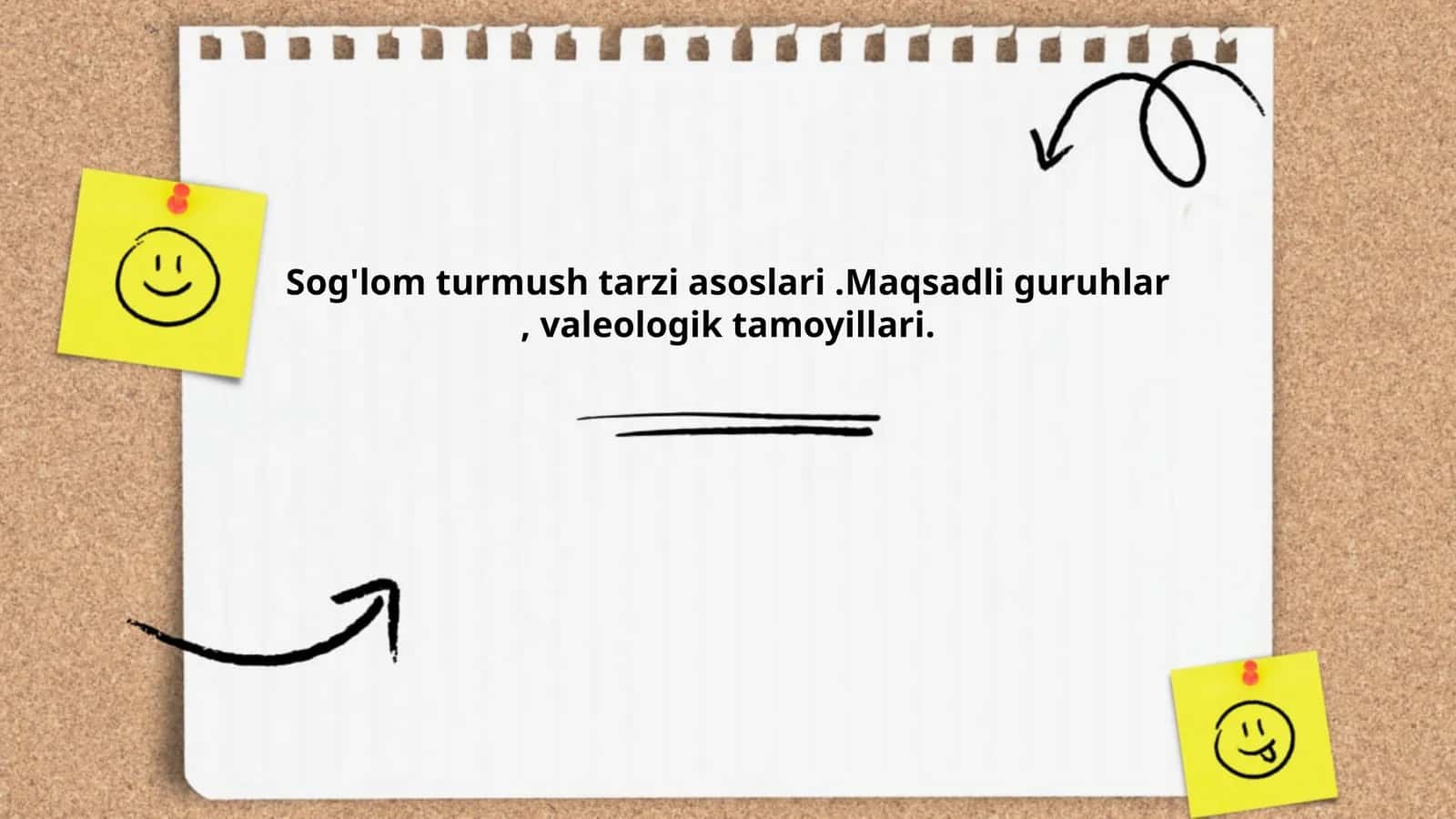 Sog'lom turmush tarzi asoslari 1