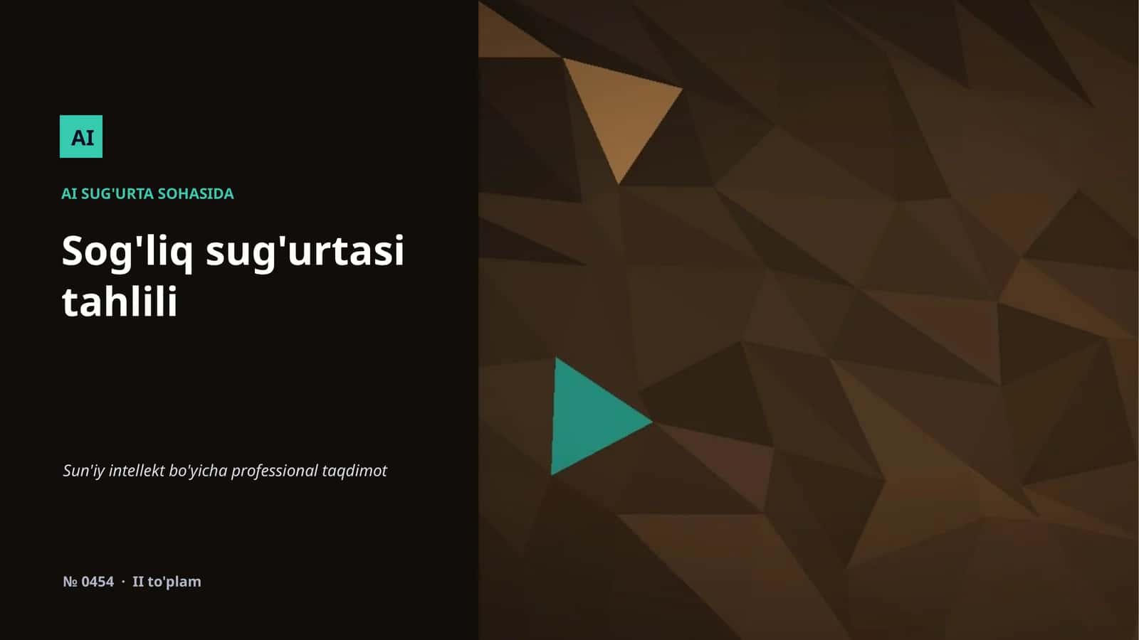Sug'liq sug'urtasi tahlili 1