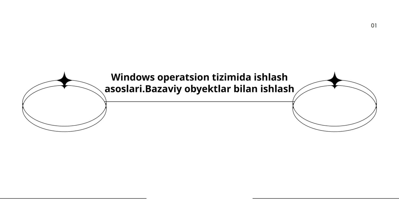 Operatsion tizimda ishlash asoslari 1
