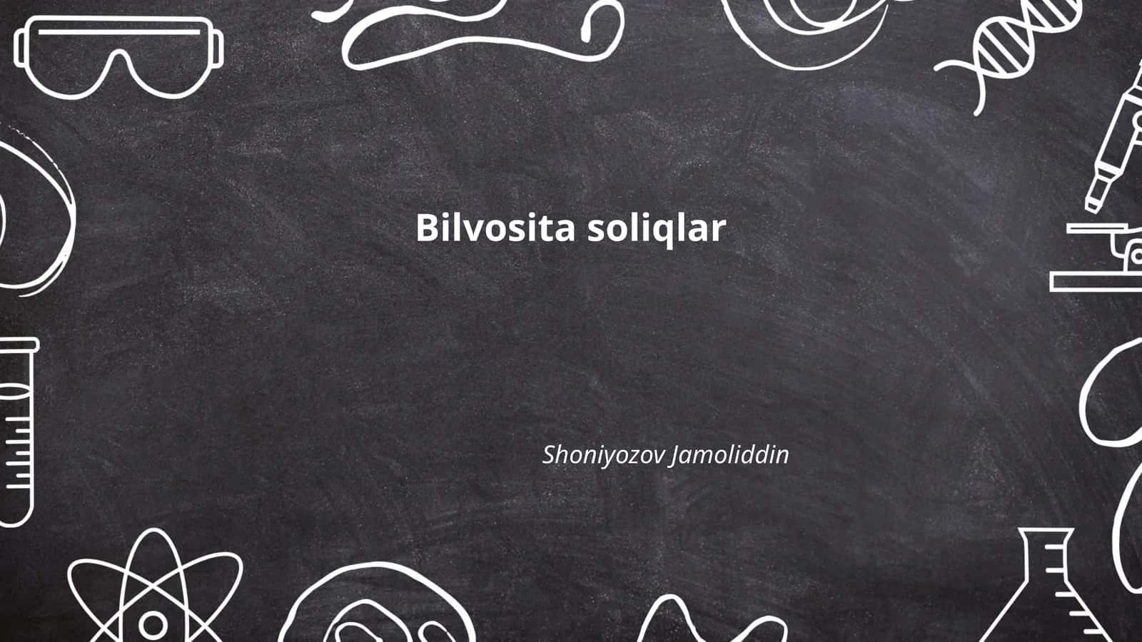 Bilvosita soliqlar 1