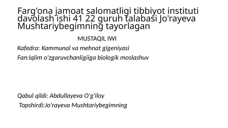 Ob-havo tushunchalari 1