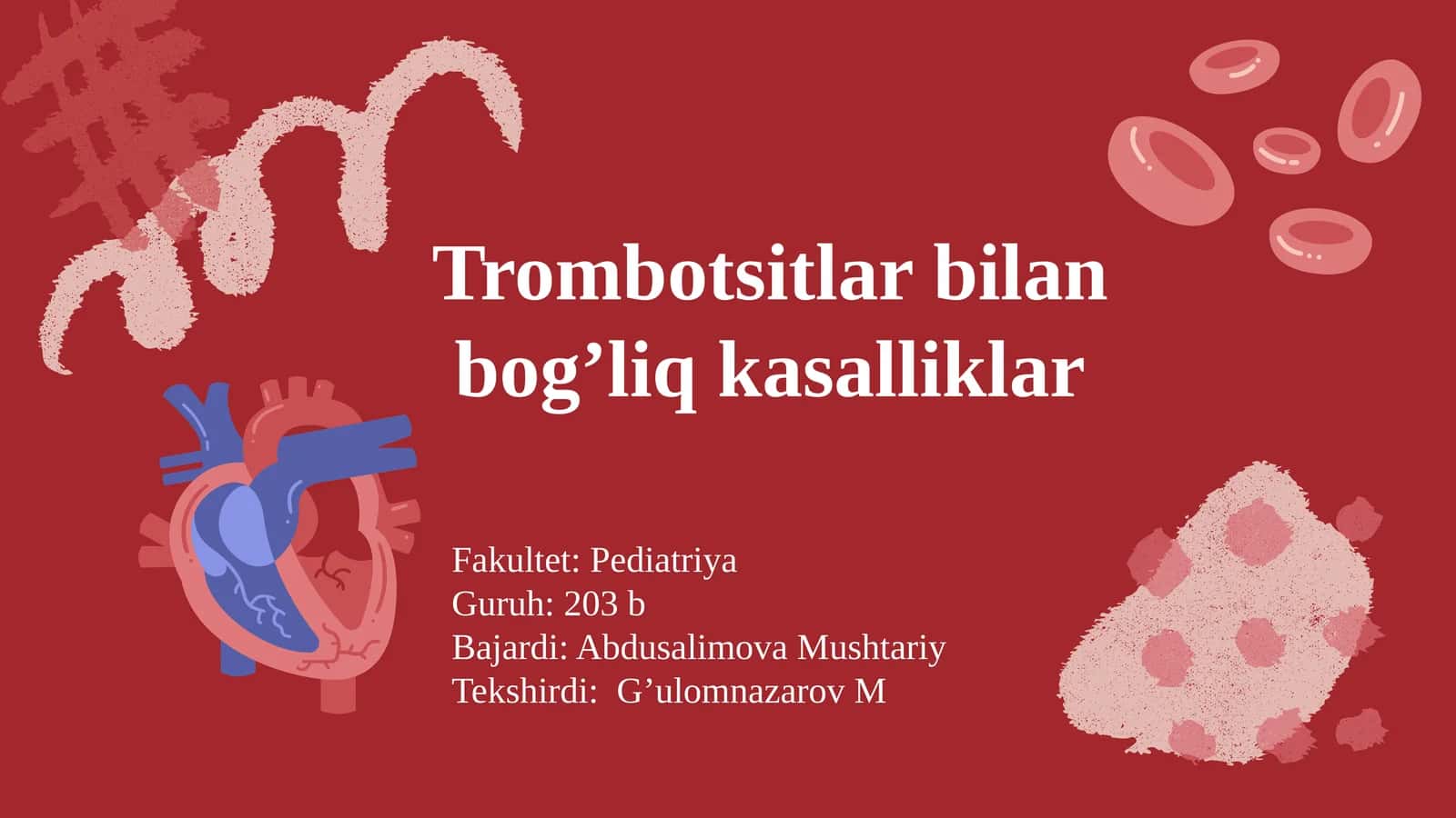 Trombotsitlar bilan bog’liq kasalliklar 1