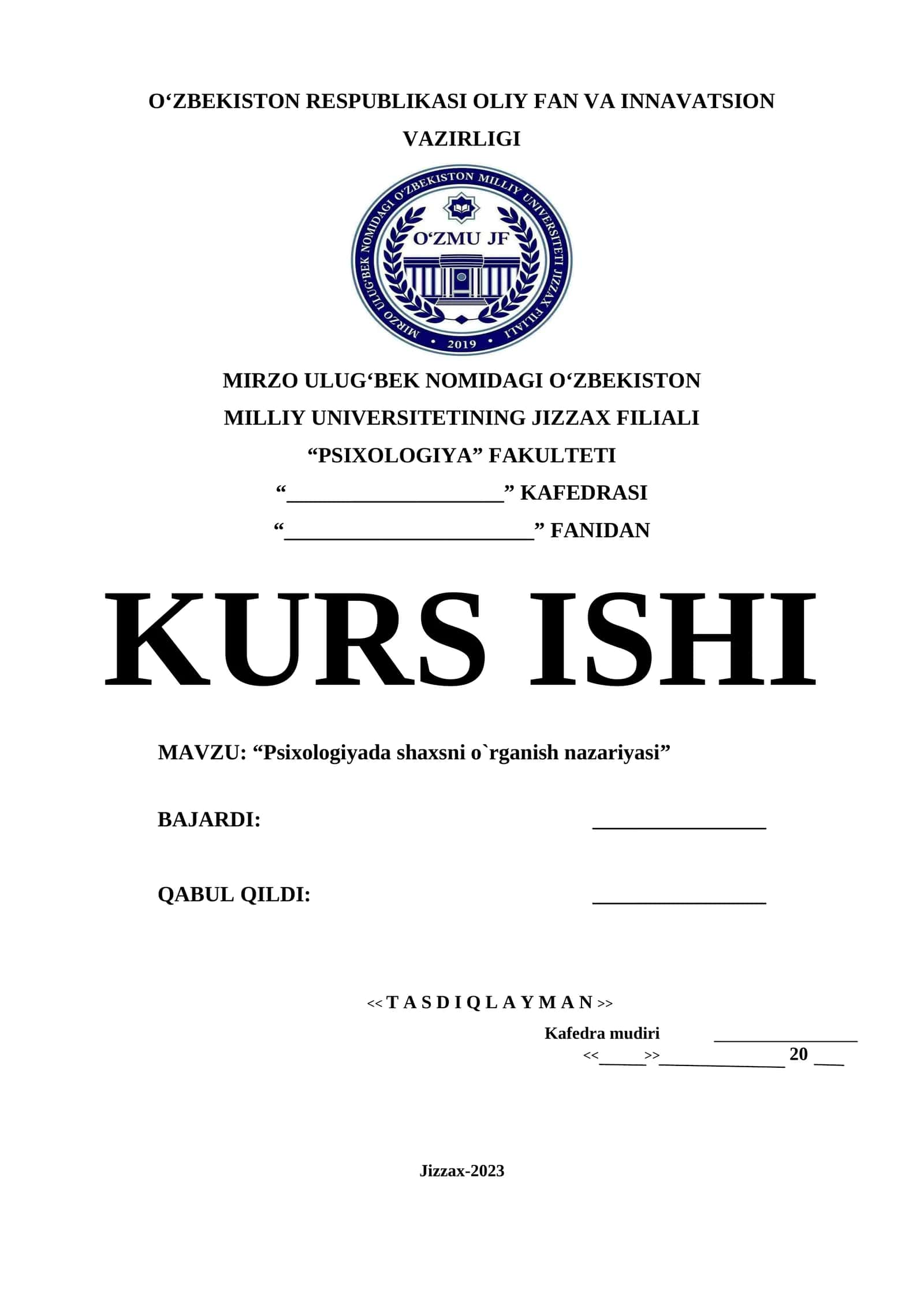 Psixologiyada shaxsni o`rganish nazariyasi 1