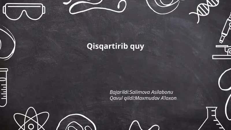 Qisqartirish San'ati va Texnikasi 1