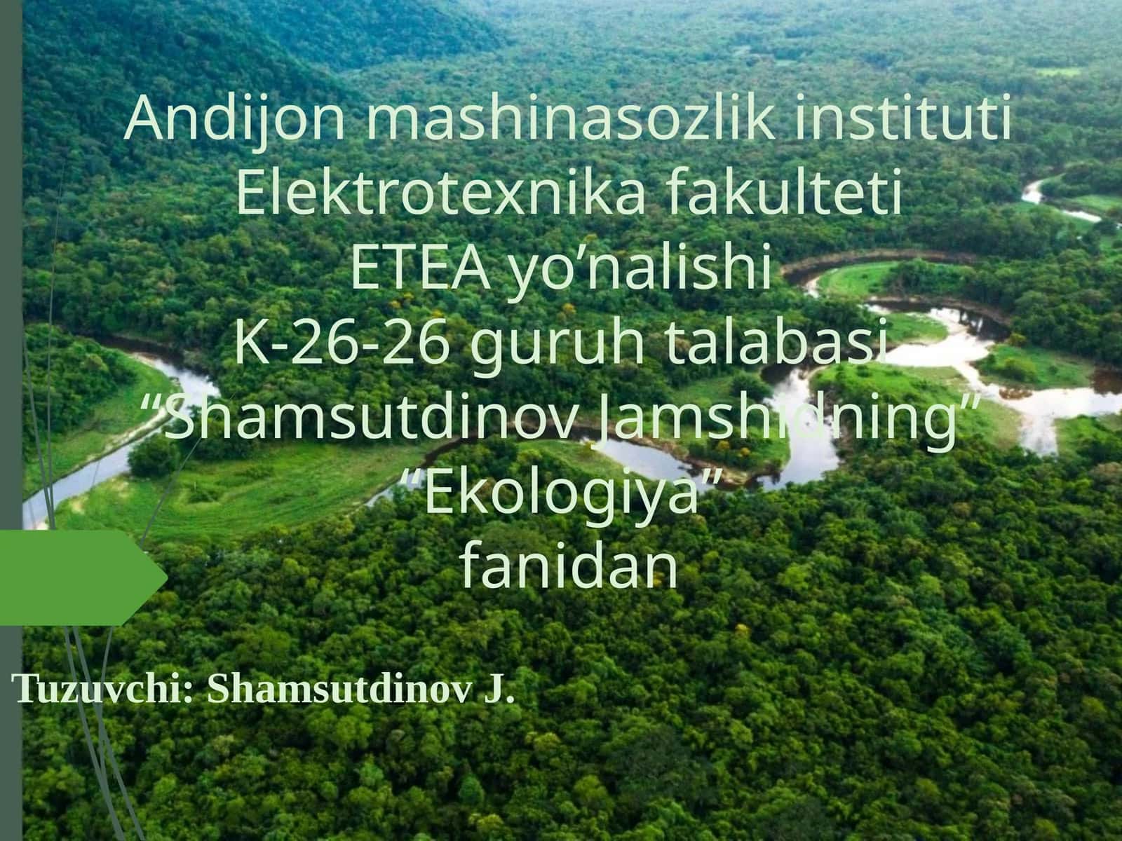 BIOSFERA HAQIDA TA’LIMOT 1