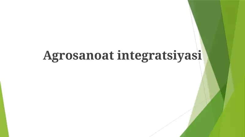 Agrosanoatintegratsiyasi 1