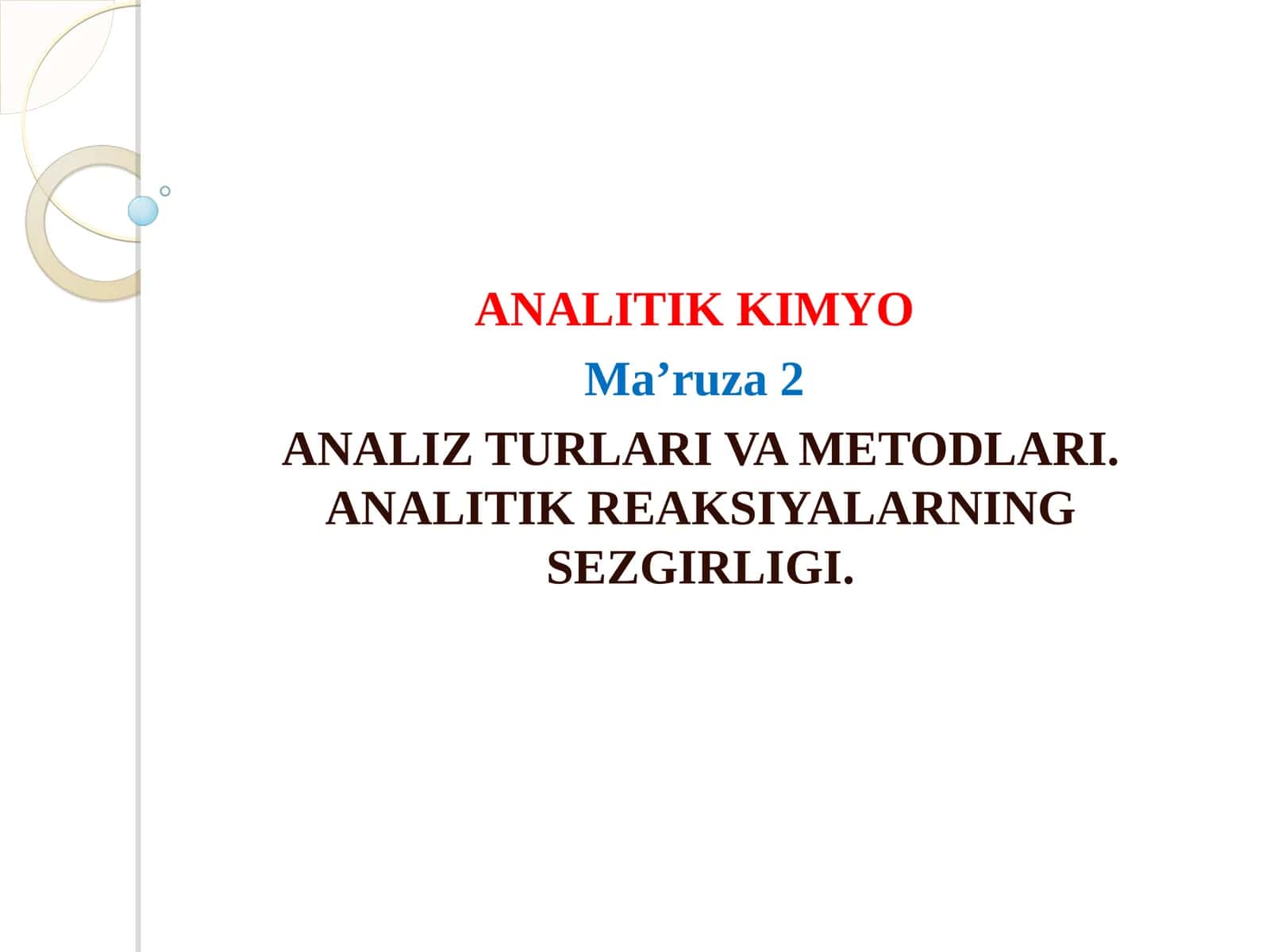 ANALITIK KIMYO 1